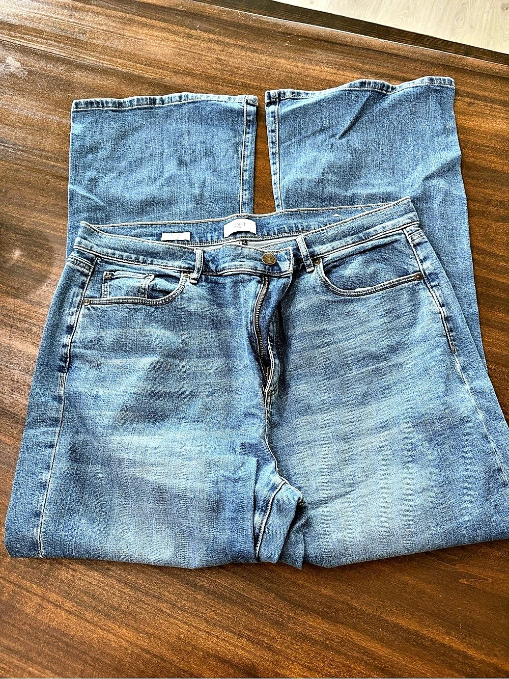LOFT Straight Leg Jeans in Blue Waist 16